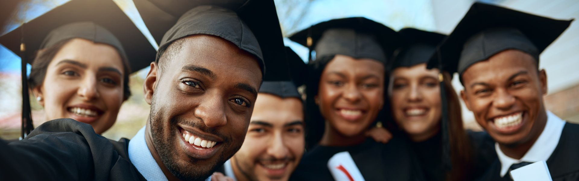 Group of college graduates